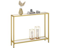 ApexArte® Wandtafel - Dressoir Kasten - Haltafel - Goud - Industrieel