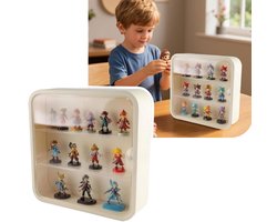 ApexArte® Wandvitrine Transparant - Vitrinekast Hangend - Voor Verzamelobjecten