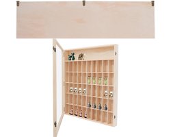 ApexArte® Wandvitrine Transparant - Vitrinekast Hangend - Voor Verzamelobjecten
