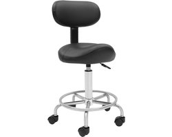 ApexArte® Zadelkruk op Wielen - Kapperskruk Ergonomisch - Tabouret