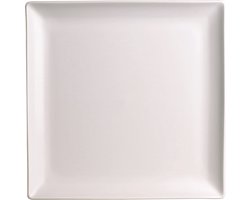 Apilco - Zen - Ontbijtbord - CADEAU tip - Vierkant - Wit - Frans - Porselein - 24.5X24.5CM - Set a 6 stuks