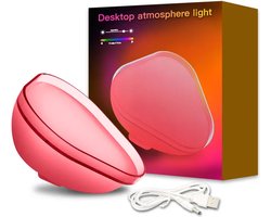 APO Electronics® - Mood Lamp - Desktop Sfeer Licht - Mobiele App Bediening Tuya - RGB - Beweegt Op De Muziek