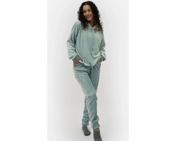 Apollo dames huispak Fleece - Loungeset - S/M - Blauw