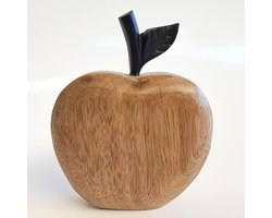 Appel - Beige / bruin / zwart - 12 x 4 x 15 cm hoog.