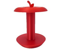 Appelvormige keukenrolhouder - Creatieve en leuke woondecoratie - voor keuken en badkamer Plastic knutselpapieren keukenrolhouder - 1 stuk(rood)