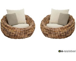 Apple Bee Cocoon - Balkonset Bouclé Cream
