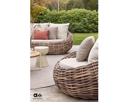 Apple Bee Cocoon - lounge Tuinset met Koffietafels Bouclé Cream