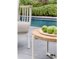 Apple Bee Condor koffietafel teak ø 74 cm - Oyster