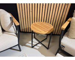 Apple Bee Condor Lounge Koffietafel Ø 54 cm | Teakhout | Showroommodel