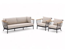 Apple Bee Condor Loungeset Nr. 10 Premium | 3-delig | Black