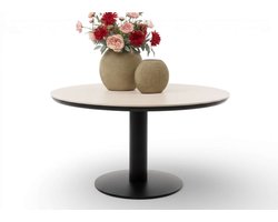Apple Bee Melville dining tafel Ø160cm Sintered Stone - Black