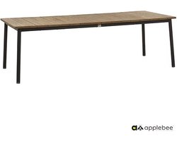 Apple Bee Milou Tuintafel Black - 180x90 cm