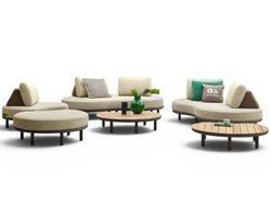 Apple Bee Moon Island Loungeset Nr. 1 | XL 410x400 cm | Bronze | 5-delig