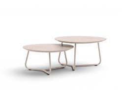 Apple Bee Pine Key/Apple Bee Condor Lounge Tafelset – Set van 2 – 79x63 cm – Oyster