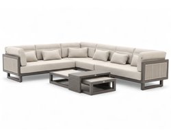 Apple Bee Santorini ROPE Loungeset 5-delig Nr.1 - Rechts Lang - 239 x 318 cm