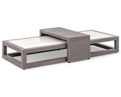 Apple Bee Santorini Salontafel Set Travetino