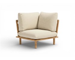 Apple Bee Sling Lounge Hoekdeel – Teak – 96 cm Hoge Rug – BEE WETT®
