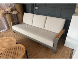 Apple Bee Spring Aluminium Taupe 3-zits sofa showroommodel