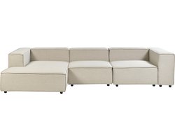 APRICA - Hoekbank - Beige - Rechterzijde - Linnen