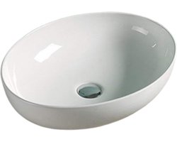 Aprosini-Waskom-Sanimex Design-Keramiek-Hoogglans-Wit