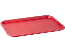 APS 540 Fast food dienblad - kunststof serveertray - rood 45 x 35,5 cm - breukvast en vaatwasserbestendig