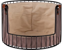 APS Brood- en fruitmand, rond, diameter: 275 mm, zwart