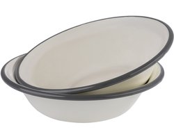 APS Emaille Schaal, Diameter: 165 mm, Set van 2