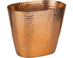 APS-Germany® Wijn- / Champagnekoeler - Koperlook - Aluminium 20.5 cm x 14 cm x H 17 cm - 2.1 liter