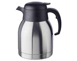 APS Thermoskan - Koffiekan – Dubbelwandige – Luchtdicht – RVS – 1,5 L – Zilver