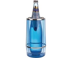 APS Wijnkoeler - Dubbelwandig - Blauw - 11,5 x 11,5 cm - Voor Horeca - Voor Buffet - Voor Keuken