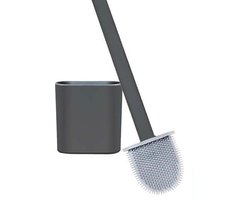 Aqua Laser Toiletborstel - Inclusief Houder & Bevestigingsmaterialen - Grijs/Zwart