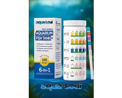 Aqua-Loui® - Water Teststrips - 100 Stuks - Test Strips Water - Water Test Strips Aquarium - Voor Aquarium & Zwembad - pH, GH, KH, Nitriet, Nitraat & Chloor - Complete Waterkwaliteitstest