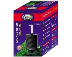 Aqua Nova - Aquariumfilter - Hoek sponsfilter - 350 L/H