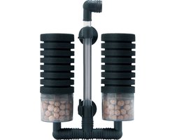 Aqua Nova - Dubbel bio-sponsfilter NSF-MAXBIO-200L - Tot 200L - Inclusief keramisch filtermedia - Dubbel sponsfilter - Aquarium filter