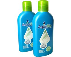 AquaBio waterbed conditioner-6 maand -biologisch-2 x 140 ml-onderhoud-tweepersoons waterbed