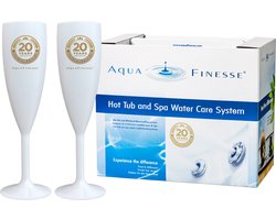Aquafinesse spa PROMO : gratis 2 luxe champagne glazen ! Limited edition.