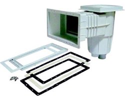 Aquaforte Wandskimmer brede mond - Groot - beton/foliewand - WIT!