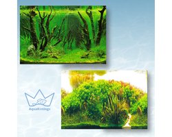 AquaKonings Aquarium Poster – Waterdicht - Decoratie Vis Poster - Aquarium Decoratie - Aquarium Wand - 150x40 cm - A
