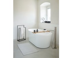Aquanova Yuri Handdoekrek Staand 45x20x83cm Mat Zwart