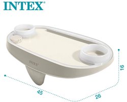 Aquaswan Bubbel Voordeel - Intex Spa Dienblad met LED verlichting + 6 intex filters SI - Bekerhouder - Jacuzzi accessoire
