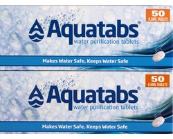 Aquatabs - Waterzuiveringstabletten - 2X50 stuks