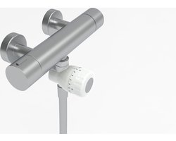 AQUATIMER - Douchetimer met waterstop - Handige draaiknop - Bespaar als gezin € 250 per jaar - Zelf te monteren