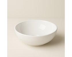 AquaVik Waskom Björk Keramisch Rond 28x10 cm Glans Wit