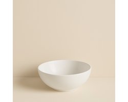 AquaVik Waskom Måne Keramiek Rond Glans Wit 32.5x14 cm