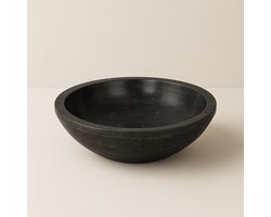 AquaVik Waskom Sten Hardsteen Gezoet Rond 40x12 cm