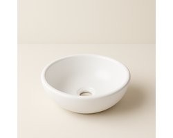 AquaVik Waskom Tvättvik Rond 20x9 cm Keramisch Glanzend Wit