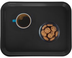 Araven Horeca dienblad - zwart - 35 x 27 cm - Serveerbladen voor glazen en kopjes