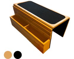 Arboledia Armleuning Dienblad - Bamboe Dienblad Lichtbruin - Armleuning Dienblad Bank - Armleuning Antislip - Bank Organizer - Viltlaag