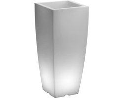 ARCA Hoge plantenbak SHUTTLE vierkant, 100 cm hoog, VERLICHT