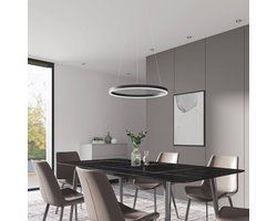 Arcchio - Hanglampen - 1licht - Metaal, acryl - H: 3.5 cm - zwart, wit - Inclusief lichtbron